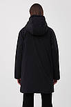 Подовжена жіноча куртка Finn Flare FAB11016-200 чорна M, фото 4