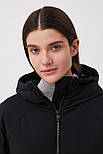 Подовжена жіноча куртка Finn Flare FAB11016-200 чорна M, фото 5