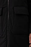 Подовжена жіноча куртка Finn Flare FAB11016-200 чорна M, фото 6