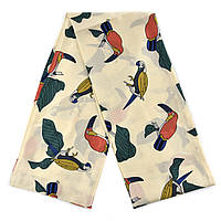 Шарф жіночий No54 весна осінь тканина поліестер із відчуттям шовку тваринний принт розмір 114х15 см