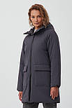 Подовжена жіноча куртка Finn Flare FAB11016-202 сіра XL, фото 2
