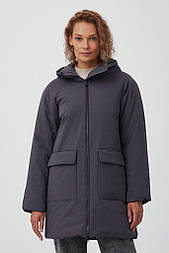 Подовжена жіноча куртка Finn Flare FAB11016-202 сіра XL