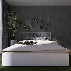 Ліжко з м'яким наголов'ям Лайт-1400 (Підіймальний Механізм), фото 2