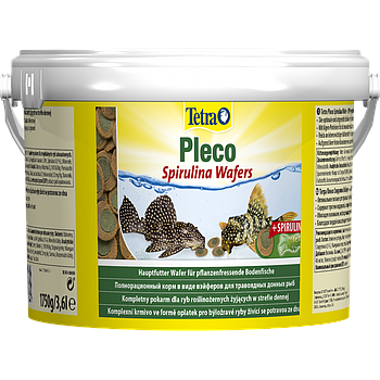 Корм для травоїдних донних риб у пластинках Tetra Pleco Spirulina Wafers 3,6 л/1,75 кг