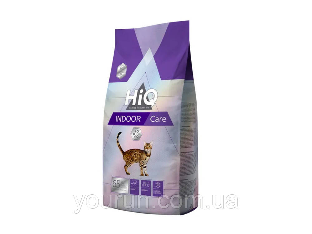 HiQ (Хайкю) Indoor care — Сухий корм для дорослих котів, що живуть у приміщенні