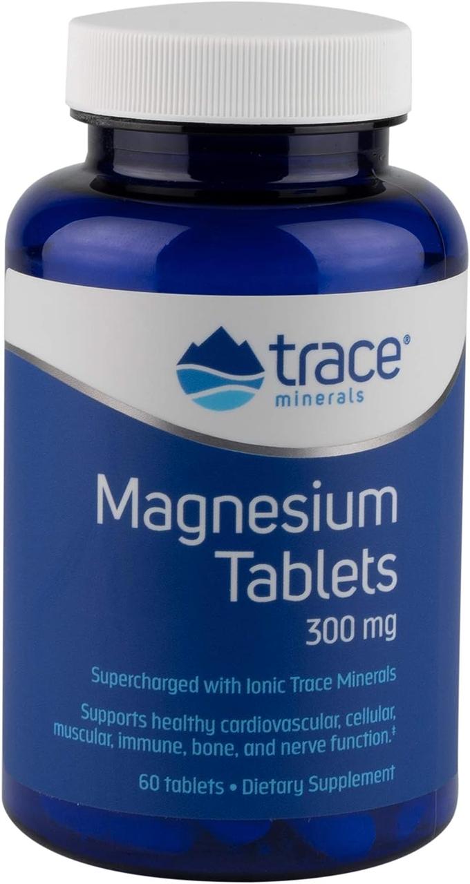 Магній + іонні мікроелементи 60 таблеток / Magnesium, Trace Minerals
