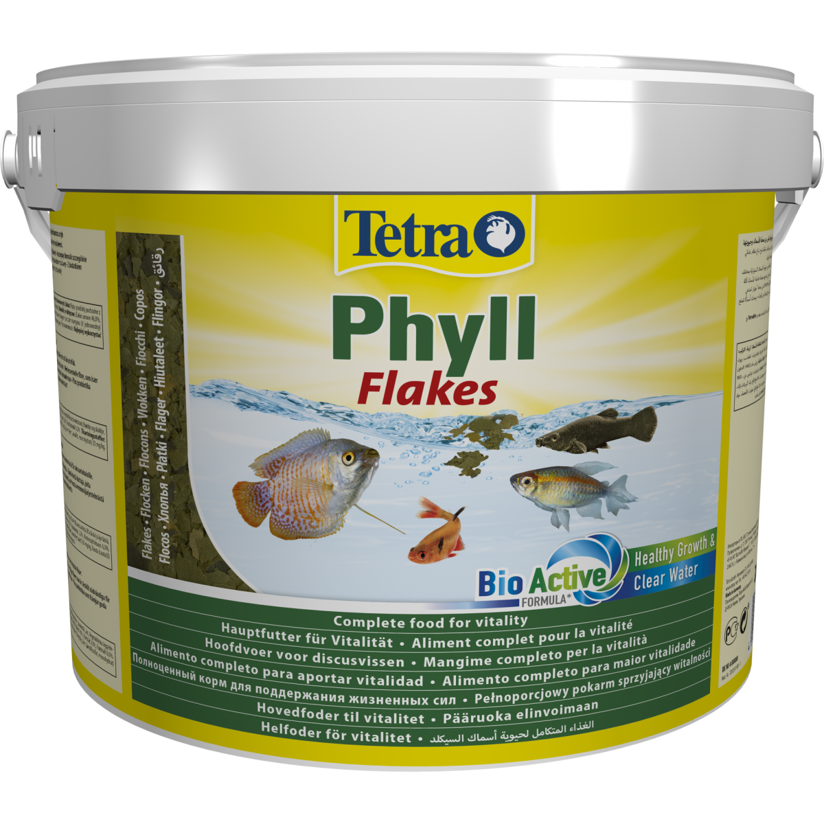Корм для всех видов травоядных рыб в хлопьях Tetra Phyll Flakes 10 л/2 ...