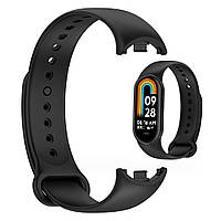 Сліконовий ремінець для Xiaomi Smart Band 9 | HMU | чорний