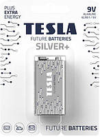 Батарейки TESLA 9V SILVER+ 6LR61 1 штука