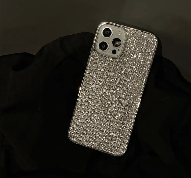 Силіконовий чохол із камінням для Iphone 14 Pro