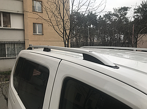 Рейлінги на Opel Combo 2012-2018 Д\Б Crown (сірі)