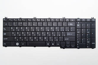 Клавіатура для ноутбуків Toshiba Satellite C650, C655, C660, L650, L655, L670, L750, L755 чорна RU/US