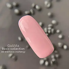 Гель-лак Ga&Ma Basic collection 005 кремово-рожевий, 10 мл