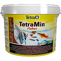 Сухой корм для всех аквариумных рыб в хлопьях Tetra Min 10 л/2,1 кг