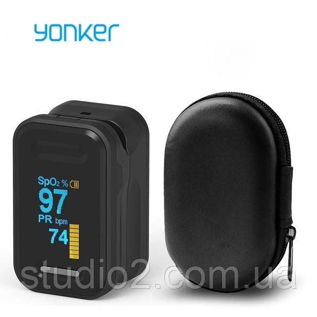 Пульсоксиметр YONKER YK-81С для вимірювання пульсу, сатурації крові і плетизмографического аналізу судин, фото 1