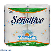 Туалетний папір Sensitive Moments Maxi Ромашка 3-шаровий 4х275 відривів