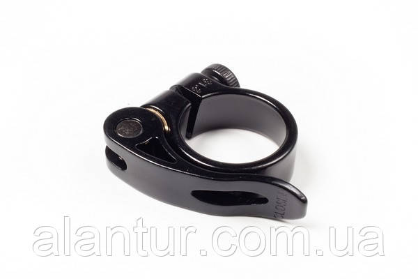 Хомут ZOOM AT-101+SQR-115, чорний, діаметр 31,8 мм, ексцентриковий затиск, фото 1