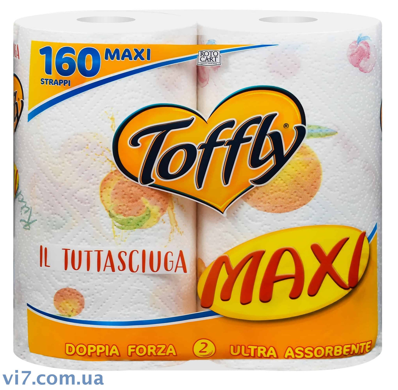 Кухонний рушник Toffly Maxi 2-х шаровий 2 х 80 відривів