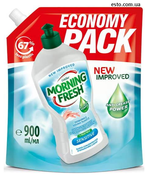 Засіб для миття посуду Morning Fresh Sensitive 900мл запаска
