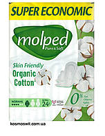 Прокладки гігієнічні Molped Pure&Soft Normal 4 краплі 24 шт
