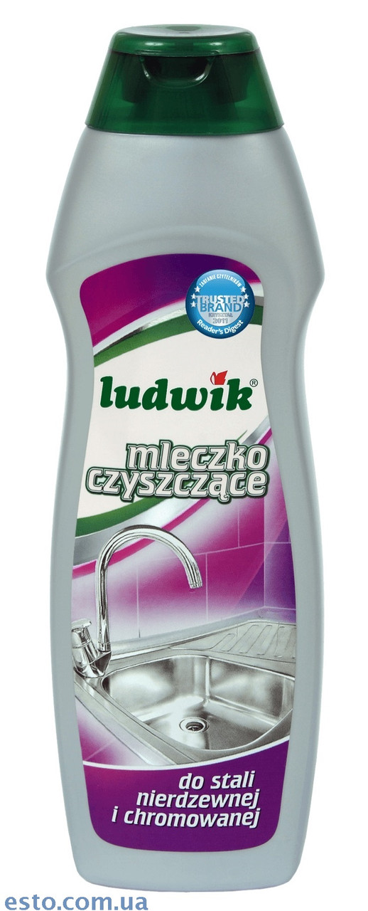 Молочко для чищення нержавіючої та хромованою сталі Ludwik 300мл