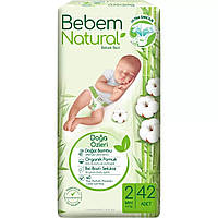 Подгузники детские Bebem Natural 2 Mini (3-6 кг) 42шт