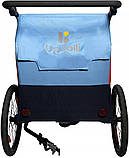 Причіп Bellelli 2в1 для велосипеда і візок, блакитний, фото 3