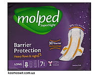 Гигиенические прокладки Molped Super Long Night 5 капель 7 шт