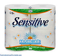 Туалетная бумага Sensitive Moments Maxi Ромашка 3-слойная 4х275 отрывов
