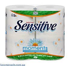 Туалетний папір Sensitive Moments Maxi Ромашка 3-шаровий 4х275 відривів