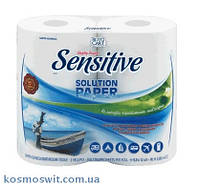 Туалетная бумага Sensitive Solution Paper 2-слойная 4х350 отрывов