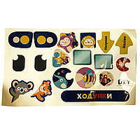 Ходунки каталка з ігровим центром WToys, бірюза, сортер, шестерні, світло, пісні, казки, кор 39,5*11,5*5,5см (67127), фото 4