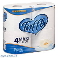 Туалетная бумага Toffly Prestige 2-х слойная 4 х 250 отрывов