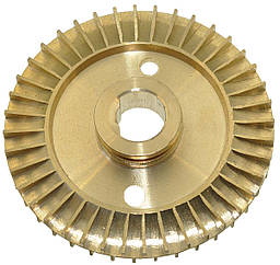 Крильчатка насоса латунна d 12*60 шліц