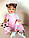 Лялька Реборн (Reborn) 55 см вініл-силіконова Ангеліна в наборі з соскою, пляшкою та іграшкою Можна купати, фото 6