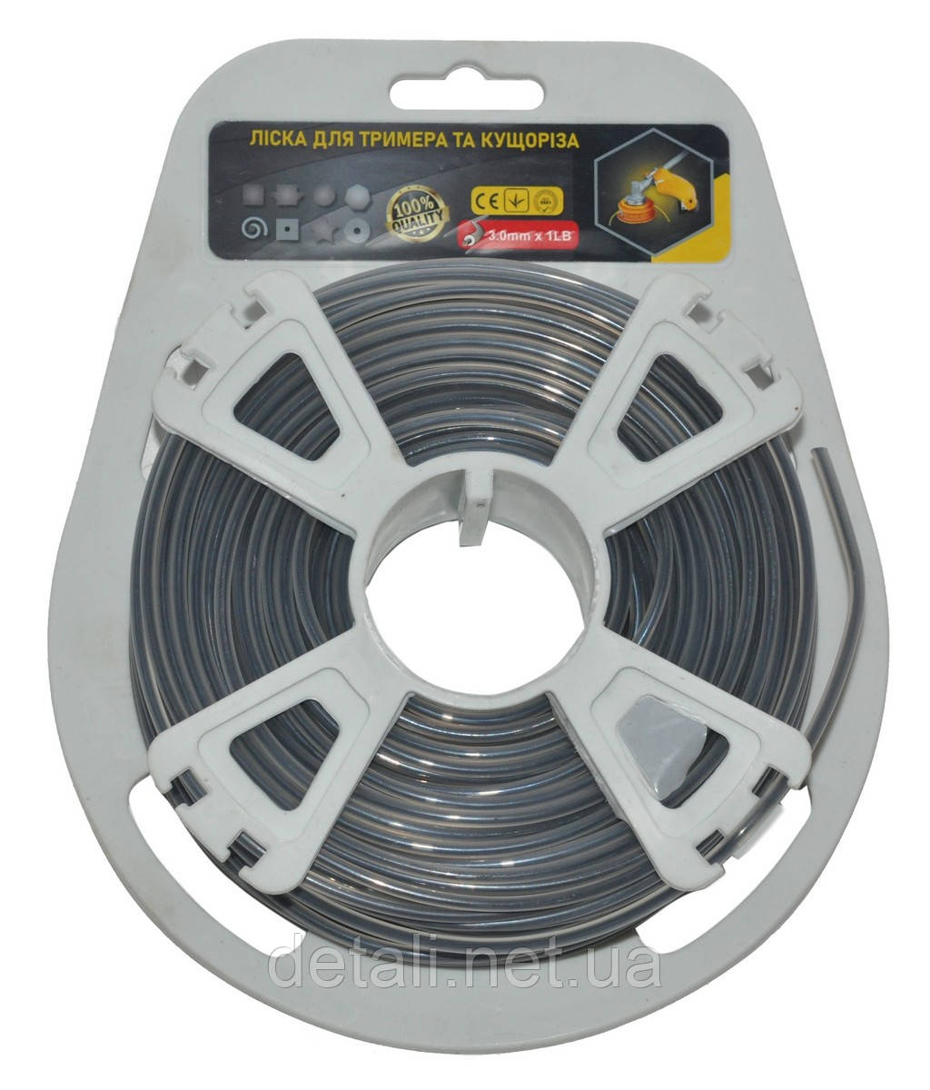 Ліска косильна круг d3 мм 1 LB (56 м) з кордом