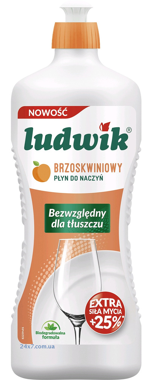 Засіб для миття посуду Ludwik Персик 900 г