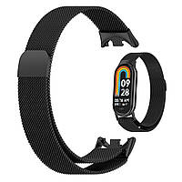 Магнітний ремінець Milanese Loop для Xiaomi Smart Band 9 | HMU | 14 мм | чорний