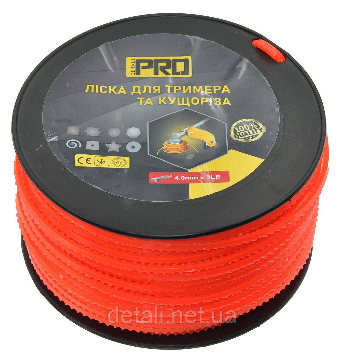 Ліска косильна ріжучий зуб d4 мм 3 LB (85 м)