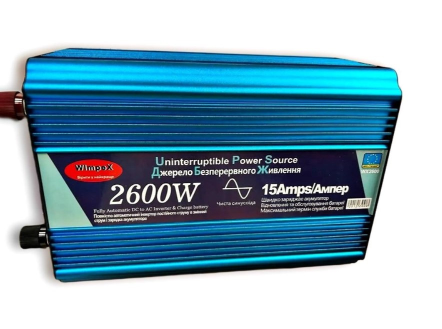 Преобразователь напряжения инвертор читстый синус Power Inverter Wimpex WX-2600 на 2600W - фото 1 - id-p1933041048