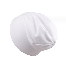 Белая дитяча шапка панчоха для дітей