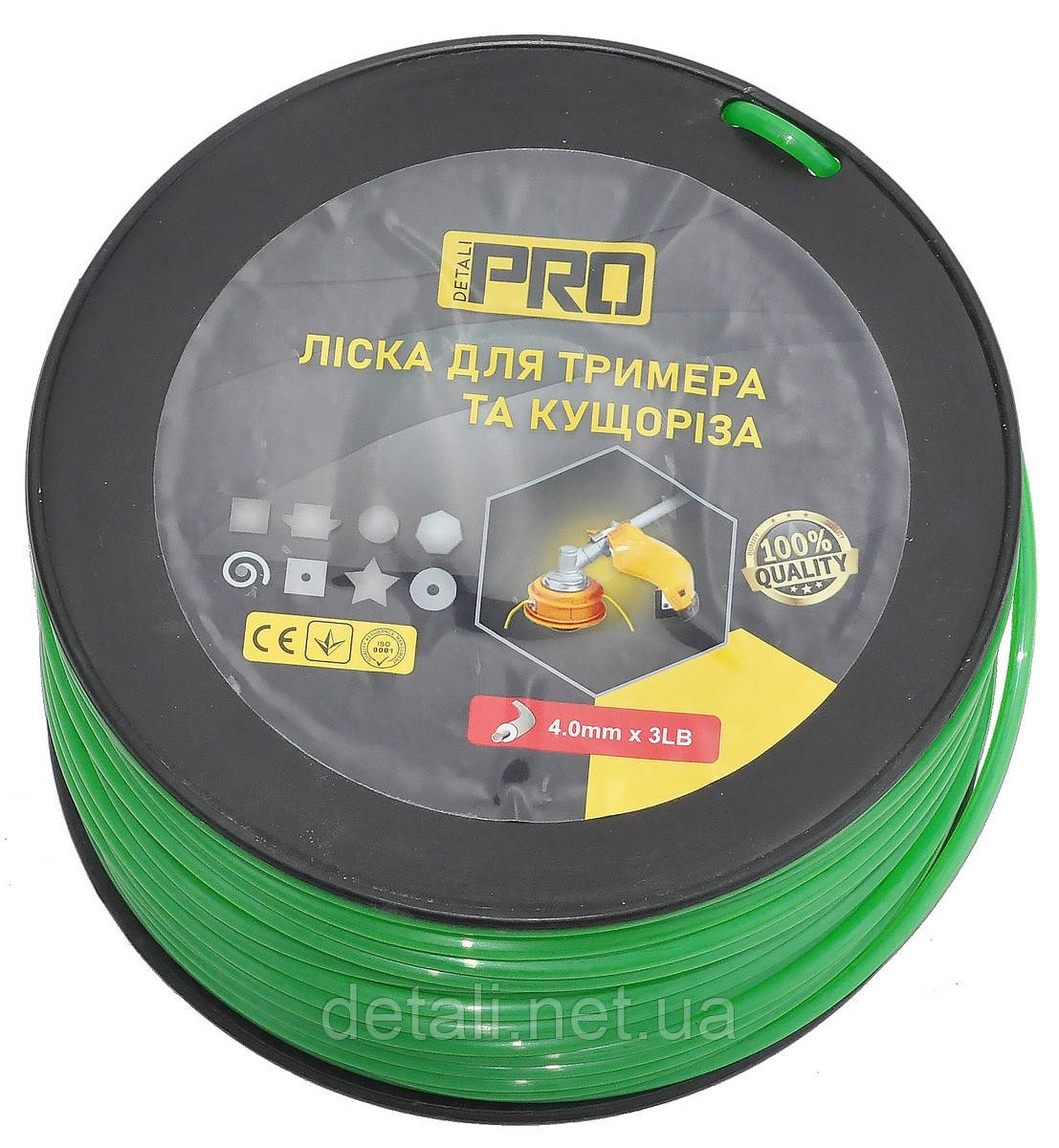 Ліска косильна круг d4 мм 3 LB (94 м) з кордом