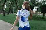 Футболка з патріотичним принтом Я вільна для дівчинки з матеріалу кулір р. 140-170, фото 5