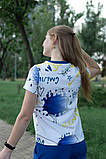 Футболка з патріотичним принтом Я вільна для дівчинки з матеріалу кулір р. 140-170, фото 6