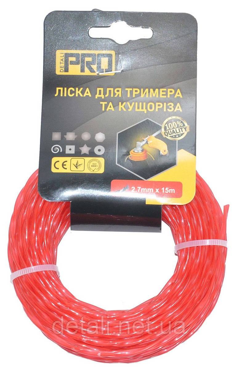 Ліска косильна спіраль d2.7 (15м) еліпс