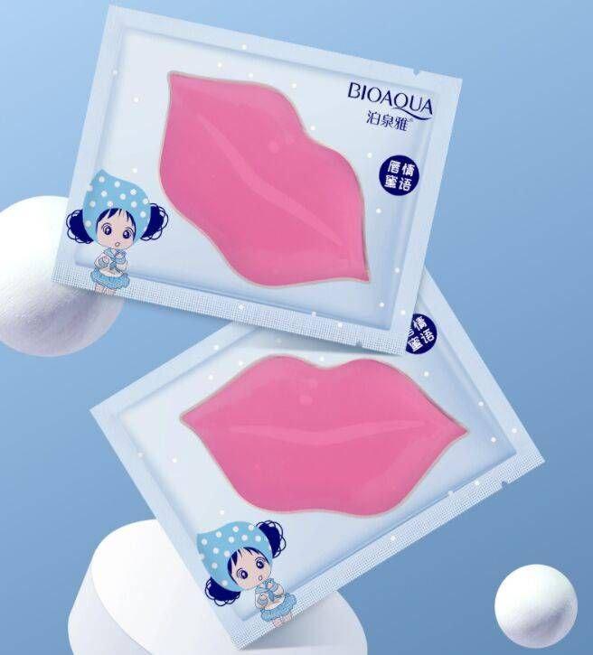 Гідрогелева маска для губ Bioaqua Чорниця/Лайм, фото 1