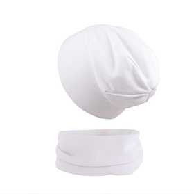 Шапка панчоха та бафф для дітей Білий