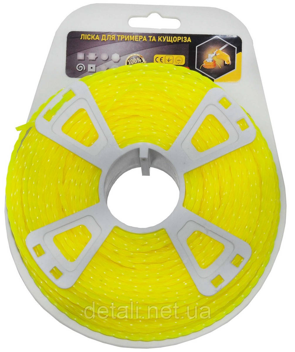 Ліска косильна спіраль d3 1LB (74м) кручений квадрат