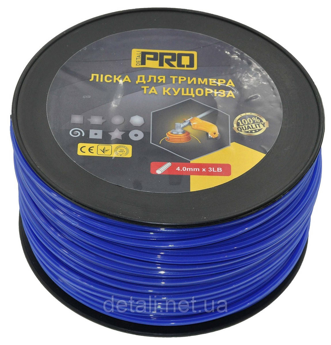 Ліска косильна семигранник d4 мм 3 LB (94 м)