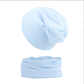 Дитячий комплект Шапка панчоха та снуд блакитний